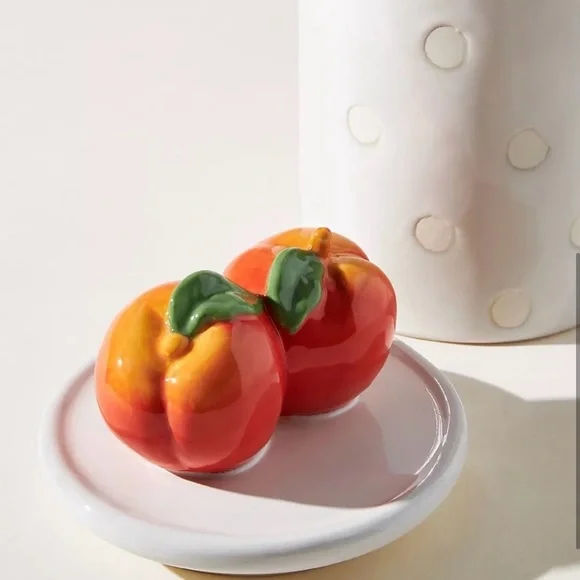 Anthropologie BRAND NEW, Anthropologie-Fruta Canister-Jar hand glazed st… - Picture 2 of 3